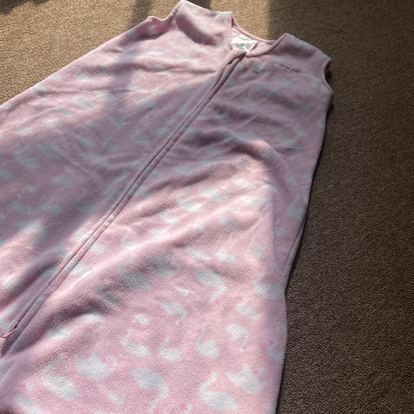 Halo Fleece Swan Sleep Sack with Zipper - Picture 6 of 9